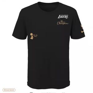LOS ANGELES LAKERS NIKE YOUTH 2020 NBA FINAL CHAMPIONS EXPRESSIVE T-SHIRT BLACK